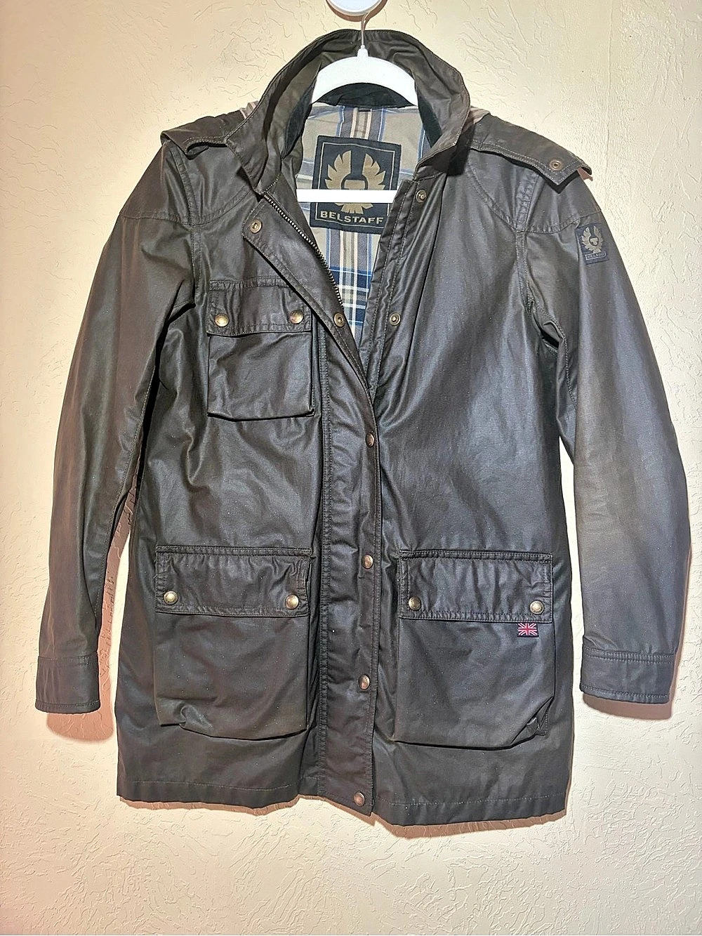 Belstaff Field Jacket in Black Cotton